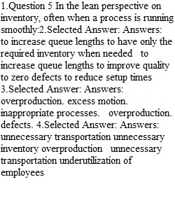 Operations And Supply Chain management-Quiz